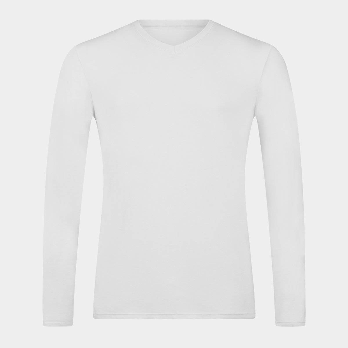 Basic langærmet t-shirt i til mænd i høj kvalitet Bambustøj.dk